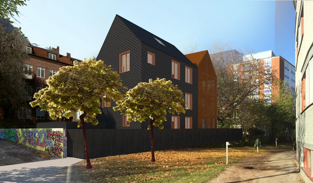 Gårdsbyggnad i Lund Gårdsbyggnad i Lund