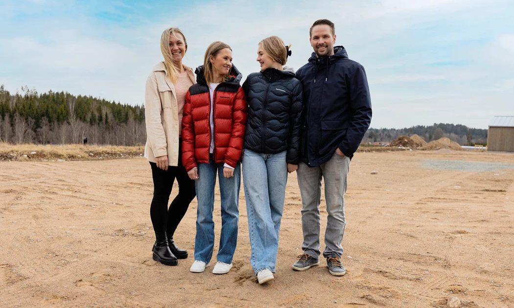 "Vi kom med en egenritad skiss och en plats vi ville bygga på" "Vi kom med en egenritad skiss och en plats vi ville bygga på"